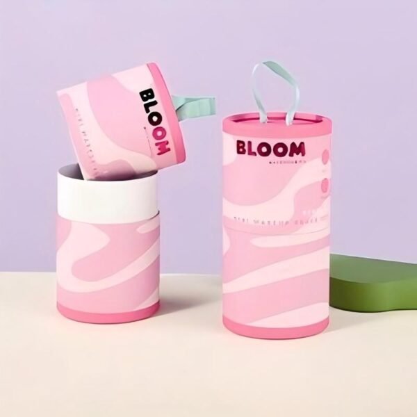 Custom Paper Tube Gift Box with Handle | Cardboard Cylinder Packaging Manufacturer OEM Supplier