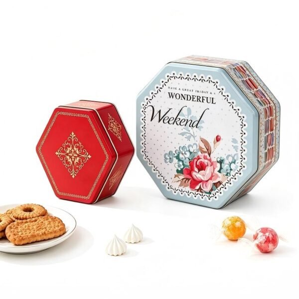 Custom Hexagon Tin Box Packaging | Metal Gift Tin Manufacturer OEM Supplier Custom Hexagon Tin Box Packaging | Metal Gift Tin Manufacturer OEM Supplier