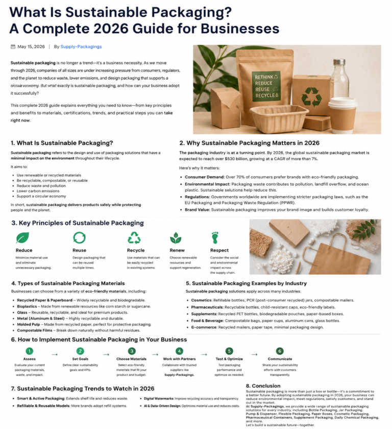 What Is Sustainable Packaging? A Complete 2026 Guide for Businesses