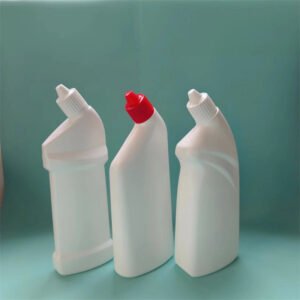Angled Neck Toilet Cleaner Bottle Manufacturer | OEM ODM HDPE Bottle Factory | Wholesale Custom Packaging Supplier