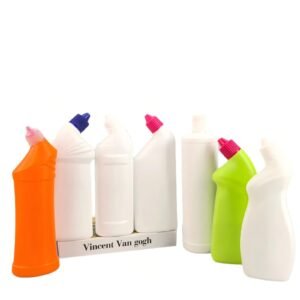 Angled Neck Toilet Cleaner Bottle Manufacturer | 500g 600ml 900g HDPE OEM ODM Factory | Wholesale Custom Packaging