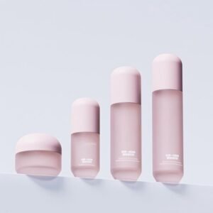 Custom Frosted Pink Glass Skincare Packaging Set | Cosmetic Bottle & Jar Supplier | OEM ODM Factory – Supply-Packagings