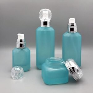 Luxury Glass Cosmetic Bottle and Jar Manufacturer | Diamond Cap Skincare Packaging OEM Factory Luxury Glass Cosmetic Bottle and Jar Manufacturer | Diamond Cap Skincare Packaging OEM Factory