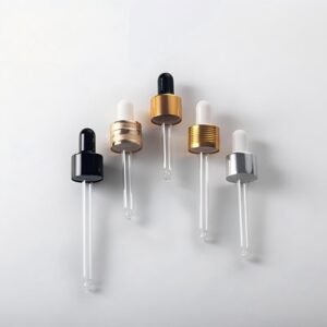 Custom Glass Dropper Manufacturer | Pipette Closure for Cosmetic Bottle OEM Factory