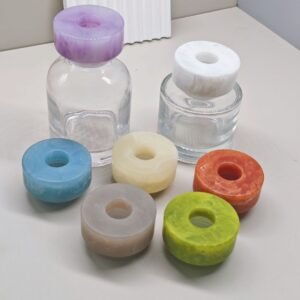 Marble Resin Reed Diffuser Caps | Imitation Wood Look Decorative Collars for Aroma Bottles | OEM ODM Factory – Supply-Packagings
