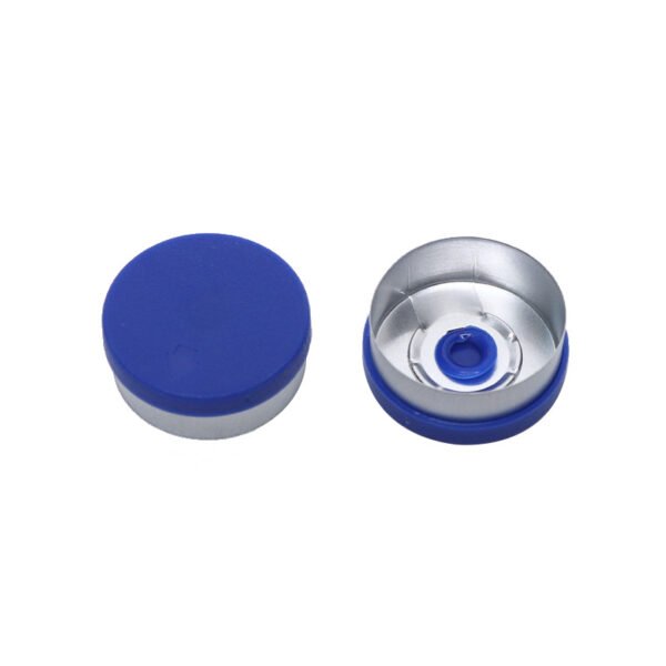 Blue Flip-Off Caps for Pharmaceutical Vials | Aluminum Plastic Injection Vial Seals OEM ODM Factory — Supply-Packagings