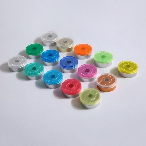 Color-Coded Aluminum Plastic Vial Caps | Pharmaceutical Center-Access Crimp Seals OEM ODM Supplier — Supply-Packagings