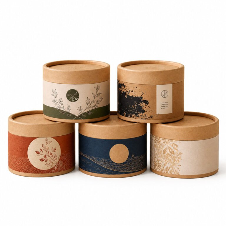 Custom Kraft Paper Tube Jar Packaging Manufacturer | OEM Cylindrical Paper Canister Factory