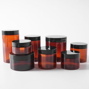 Amber PET Cosmetic Jar Manufacturer | OEM ODM Factory Supplier | Wholesale Custom Packaging Amber PET Cosmetic Jar Manufacturer | OEM ODM Factory Supplier | Wholesale Custom Packaging