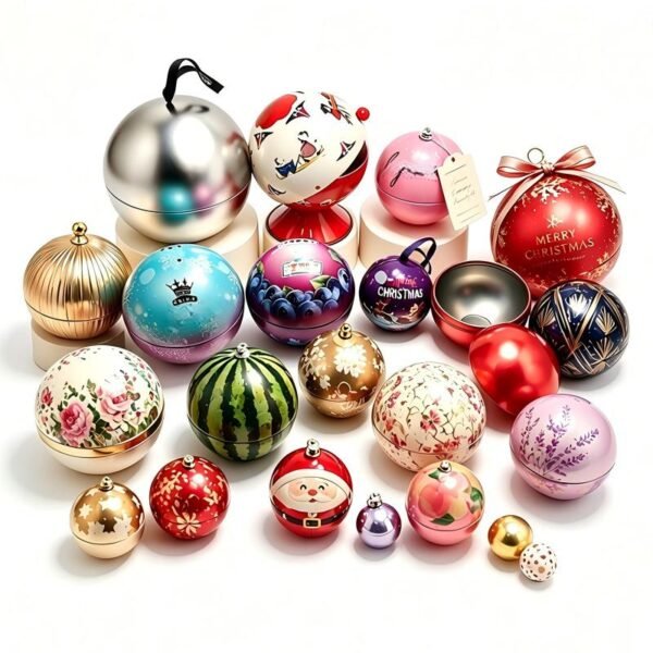 Custom Christmas Ornament Tin Boxes | Spherical Gift Tin Packaging OEM ODM Factory Wholesale — Supply-Packagings Custom Christmas Ornament Tin Boxes | Spherical Gift Tin Packaging OEM ODM Factory Wholesale — Supply-Packagings