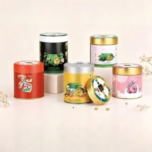 Custom Printed Round Tin Cans | Cylindrical Metal Tins OEM ODM Factory Manufacturer Wholesale — Supply-Packagings