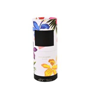 Custom Printed Paper Tube Canister Packaging with Label Panel | OEM ODM Factory Manufacturer Supplier Wholesale Custom Printed Paper Tube Canister Packaging with Label Panel | OEM ODM Factory Manufacturer Supplier Wholesale